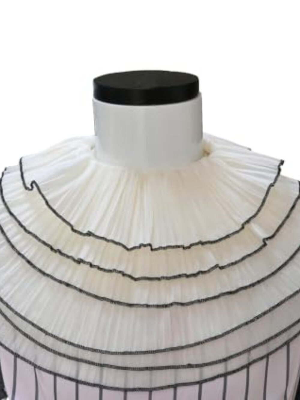 Chiffon Ruffled Collar Neckerchief Retro Renaissance Cosplay Costume Accessory - Picture 2 of 4